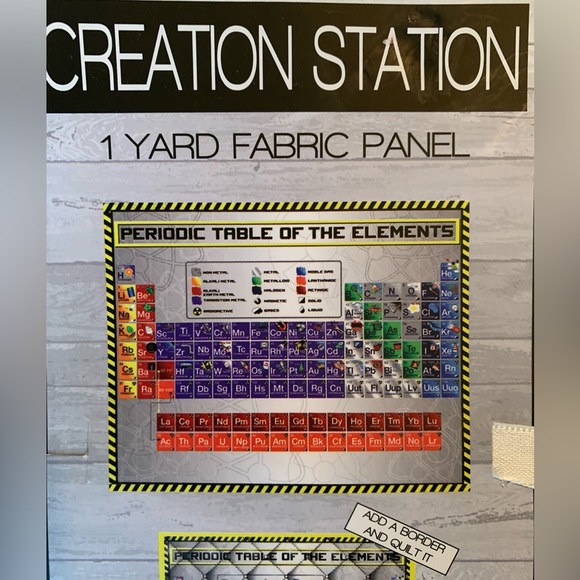 Periodic Table 1 Yard Fabric, DIY quilting - Picture 2 of 4